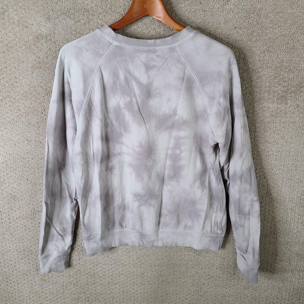 Old Navy Sweater Womens S‎ Tall Gray Tie Dye Sweatshirt Crew Neck Long Sleeve - Picture 5 of 8